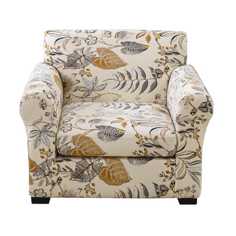 KRFOONN 2 Piece Chair Covers Printed Sofa Covers Couch Covers Washable Armchair Sofa Couch Slipcover Furniture Protector with Elastic Bottom for Living Room (Armchair  Color32)  Small - Image 1